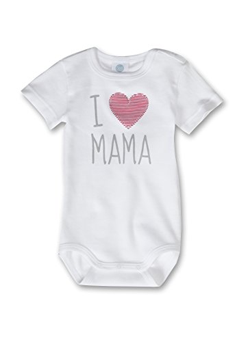 Sanetta Unisex - Baby Body 321850, Einfarbig, Gr. 62, Weiß (White 10)