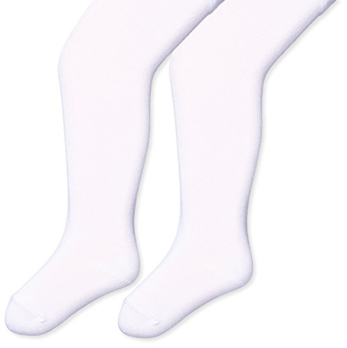 Twins Unisex Baby Strumpfhose im 2er Pack, Gr. 74, Weiß (weiss 101)