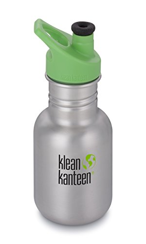 Klean Kanteen Kid Kanteen Classic Trinkflasche Brushed Stainless mit Sport Cap 3.0 355ml/12oz
