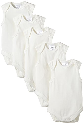 Twins Unisex Baby - Achselbody aus Bio Baumwolle im 5er Pack, Gr. 98, Off White (11-0602 - snow white)