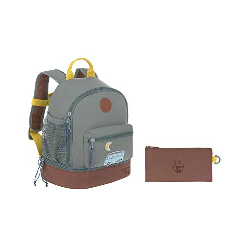 LÄSSIG Kinderrucksack mit Brustgurt Kindergartentasche Kindergartenrucksack 6,5L ab 3 Jahren/Mini Backpack Adventure Bus