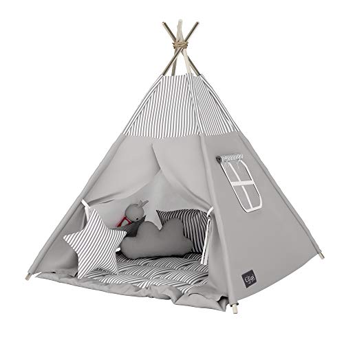 Elfique New Tipi INDIANERZELT DOPPELT Gepolsterter Decke