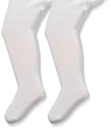 NAME IT Unisex Baby NITPANTYHOSE NB NOOS Strumpfhose, Weiß (Bright White), 68 (Herstellergröße: 62/68) (2er Pack)