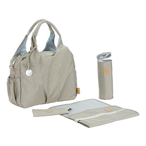 LÄSSIG Baby Wickeltasche Stylische Tasche nachhaltig Babytasche inkl. Wickelzubehör/Glam Global Bag Ecoya