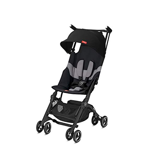 gb Gold Buggy Pockit+ All Terrain, Ultrakompakt, 0-22 kg, Ab Geburt bis ca. 4 Jahre, Velvet Black (2019)