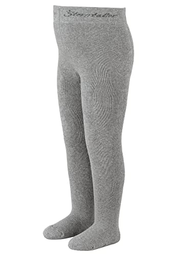 Sterntaler Unisex-Baby Strumpfhose Uni Hosiery, Undurchsichtige, Silber Mel, 50