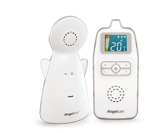 Angelcare Babyphone AC423-D, ÖKO-Test Testsieger, strahlungsarm, bis zu 250m Reichweite, Nachtlicht, Raumtemperaturanzeige