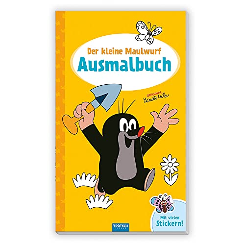 Trötsch Der kleine Maulwurf Ausmalbuch mit Stickern: Malbuch Beschäftigungsbuch Ausmalbuch