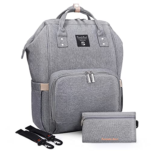 Pomelo Best Baby Wickelrucksack stylische Wickeltasche Rucksack mit Wickelunterlage multifunktional wasserabweisend Große Kapazität Rucksack für unterwegs