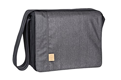 LÄSSIG Baby Wickeltasche Babytasche Stylische Umhängetasche inkl. Wickelzubehör/ Casual Messenger Bag Twill