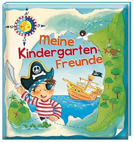 Meine Kindergarten-Freunde (Pirat): Freundebuch ab 3 Jahren für Kindergarten und Kita, für Jungen und Mädchen
