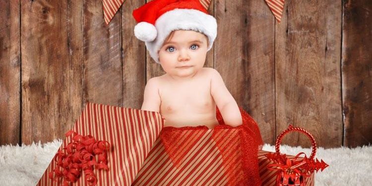 Babyfoto Ideen für Weihnachten
