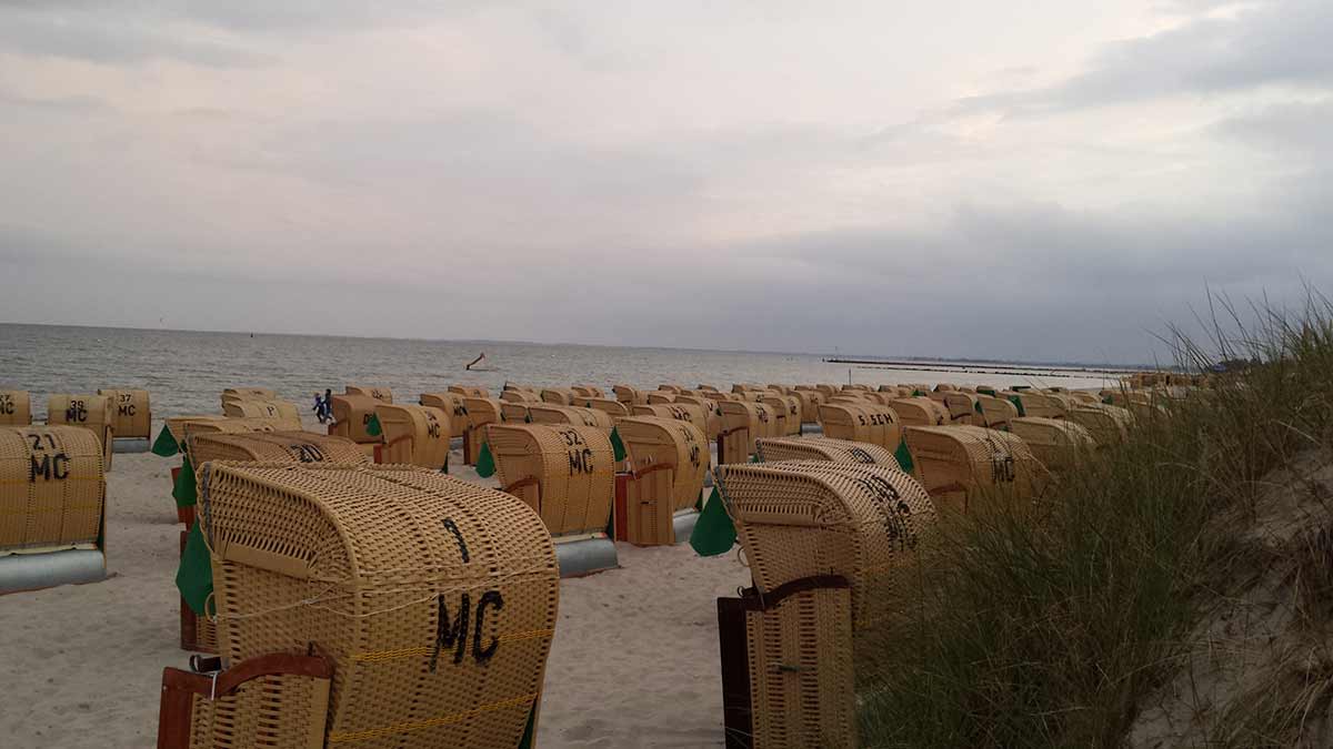 Strandkörbe am Südstrand auf Fehmarn