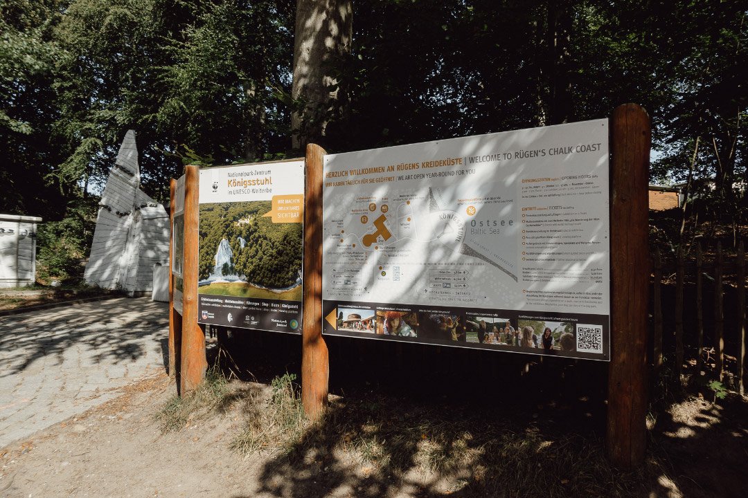 Übersichtskarte vom Nationalpark-Zentrum Königsstuhl