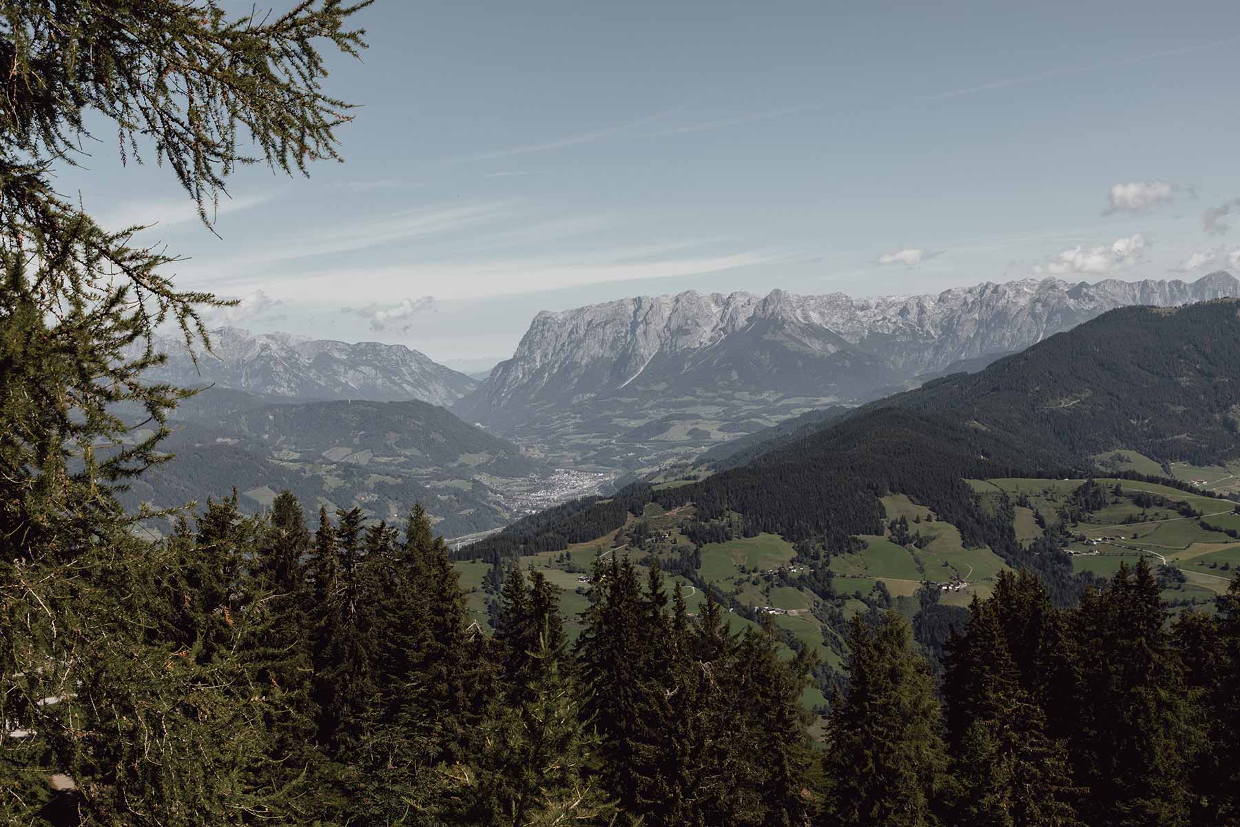 Bergpanorama in Österreich