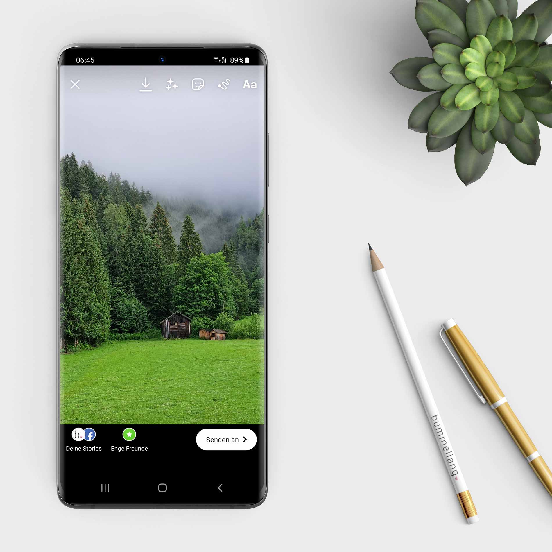 Instagram Story Sticker mit Android nutzen Schritt 1