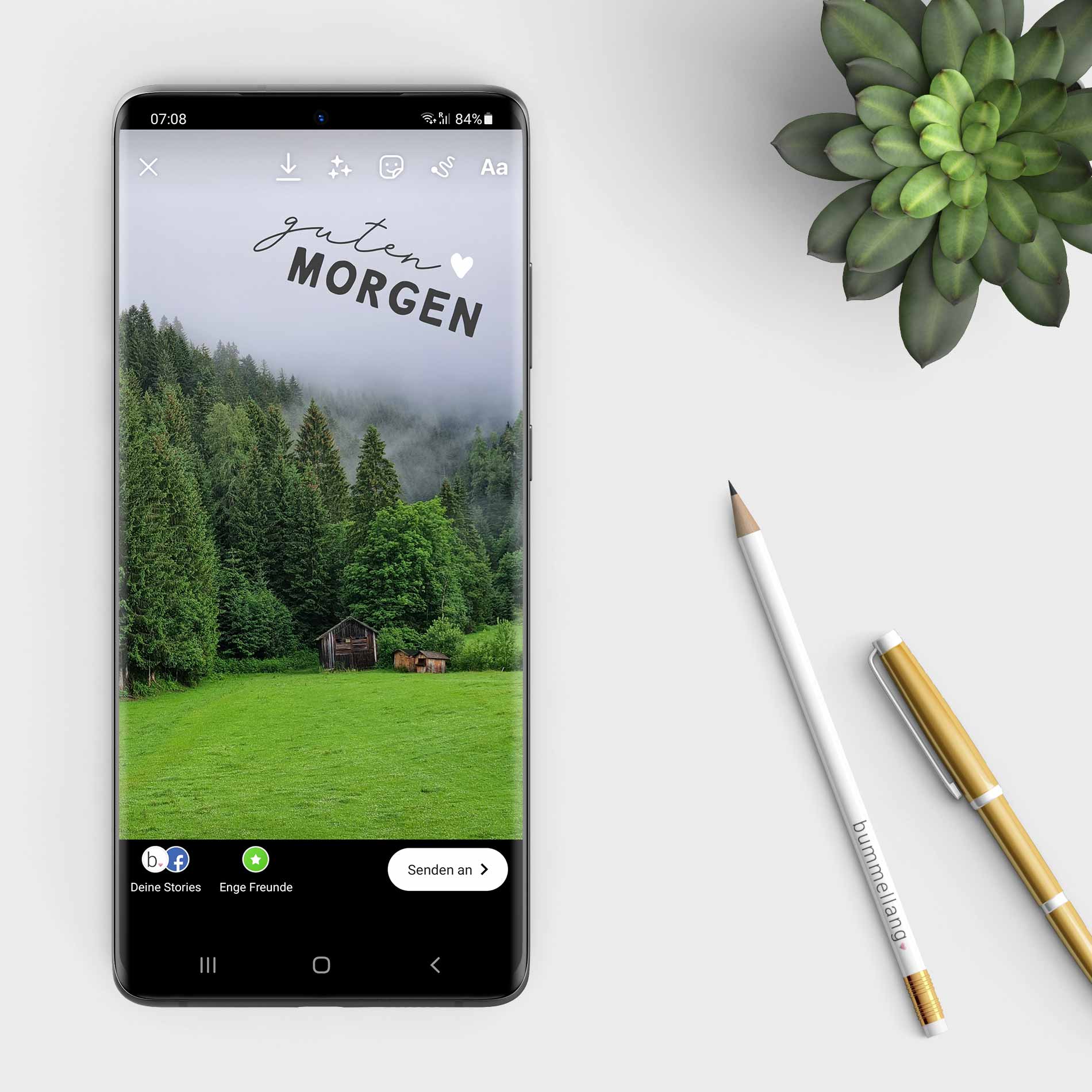 Instagram Story Sticker mit Android nutzen Schritt 6