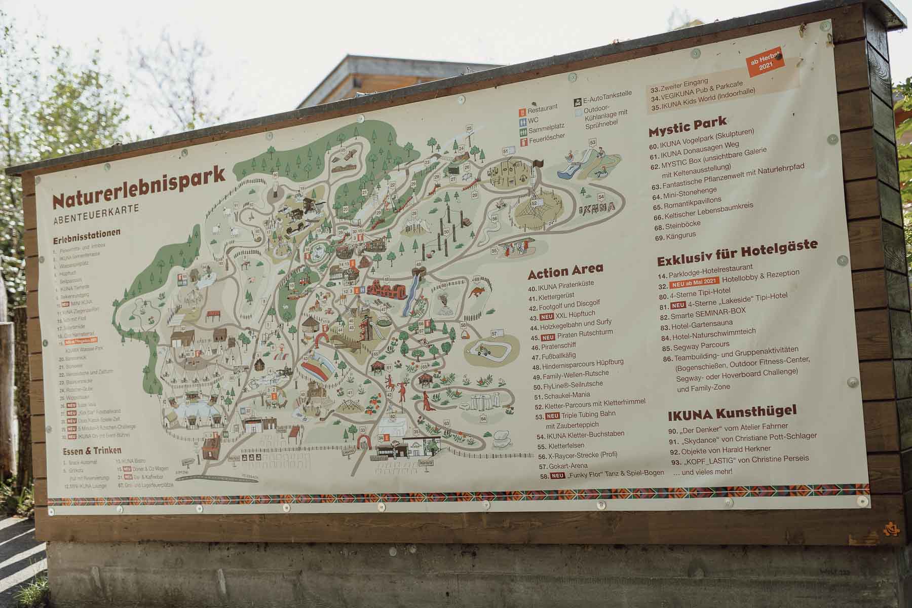 Übersichtskarte des IKUNA Naturresorts