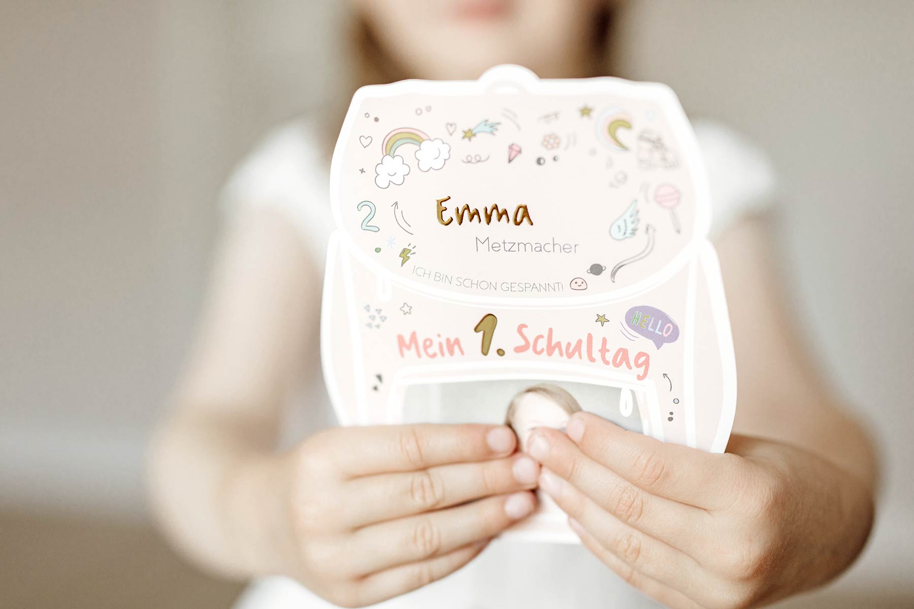 Personalisierte Einladung zur Einschulung